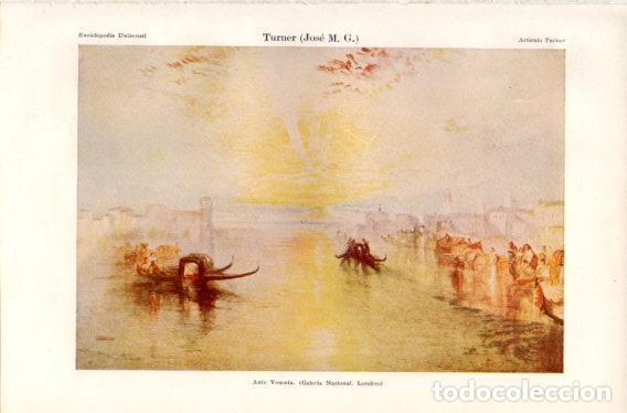 Postais: LAMINA V32717: Ante Venecia por Turner - Varios