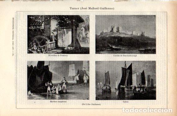 Postais: LAMINA V32724: Obras del Liber Studiorum por Turner - Varios