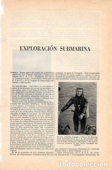 Postales: LAMINA V32746: Eduardo Admetlla buceador - Varios