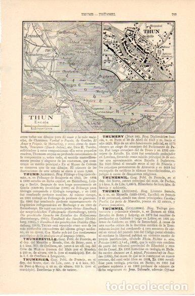 Cartoline: LAMINA V42580: Mapa de Thun - Varios