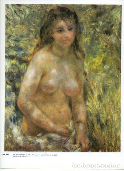 Postcards: LAMINA V43236: Mujer desnuda al sol por Renoir - NULL
