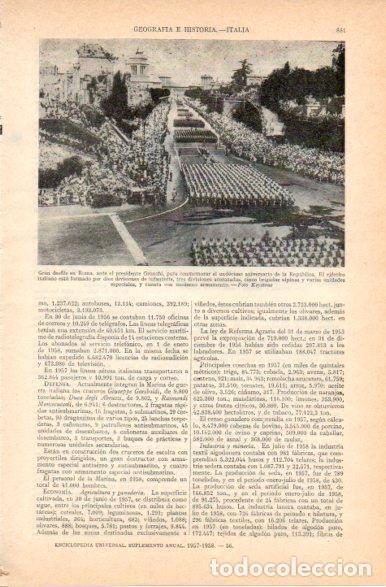 Postkarten: LAMINA V32831: Desfile en Roma ante presidente Gronchi - Varios