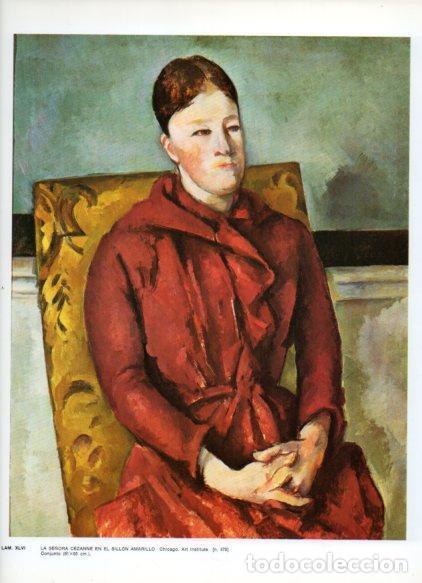 Postkarten: LAMINA V43310: La se&ntilde;ora Cezanne en el sillon amarillo por Cezanne - NULL