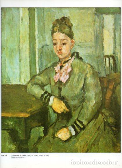 Cartoline: LAMINA V43293: La se&ntilde;ora Cezanne apoyada a una mesa por Cezanne - NULL