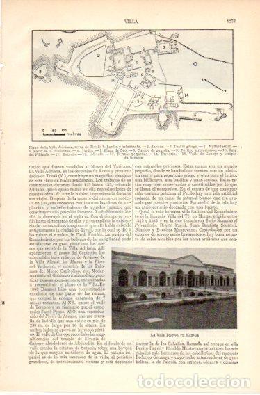 Postkarten: LAMINA V32539: Plano de la Villa Adriana, Tivoli - Varios