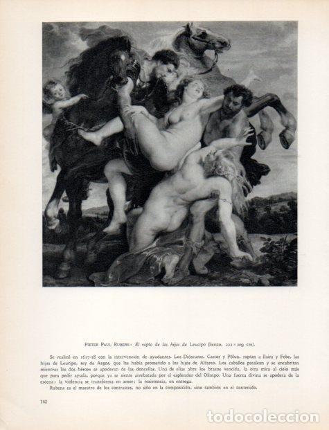 Postales: LAMINA V33044: El rapto de las hijas de Leucipo por Rubens - Hermann Bauer