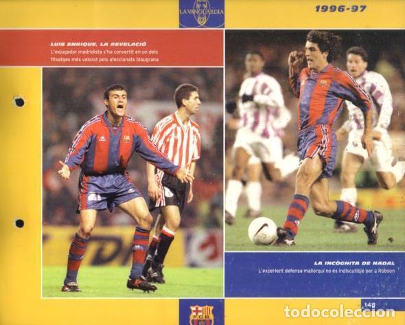 Cartes Postales: LAMINA V43397: F.C. Barcelona Luis Enrique i Nadal any 1996. El Gran album del Bar&ccedil;a - NULL