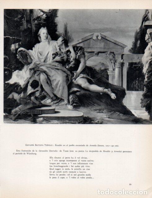 Cartoline: LAMINA V33019: Rinaldo en el jardin encantado de Armida por Tiepolo - Hermann Bauer