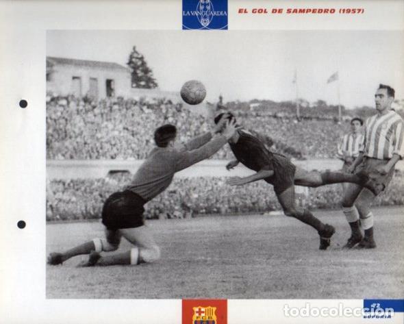 Postkarten: LAMINA V43380: F.C. Barcelona el gol de Sampedro 1957. El Gran album del Bar&ccedil;a - NULL