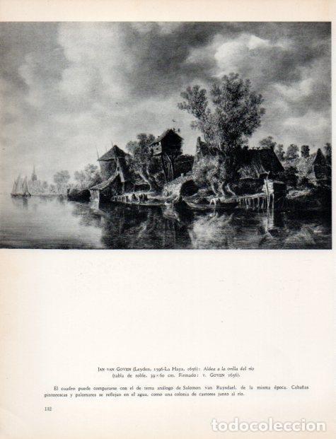 Cartoline: LAMINA V33039: Aldea a la orilla del rio por Jan van Goyen - Hermann Bauer