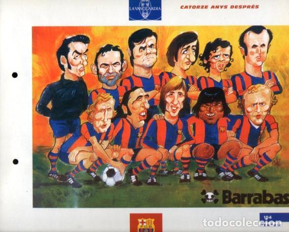 Postkarten: LAMINA V43363: F.C. Barcelona equip, portada Barrabas 1974. El Gran album del Bar&ccedil;a - NULL