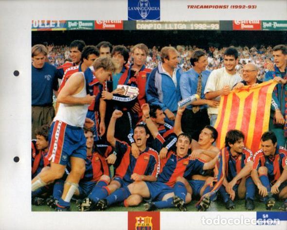 Postais: LAMINA V43373: F.C. Barcelona Tricampions 1992-93 - NULL