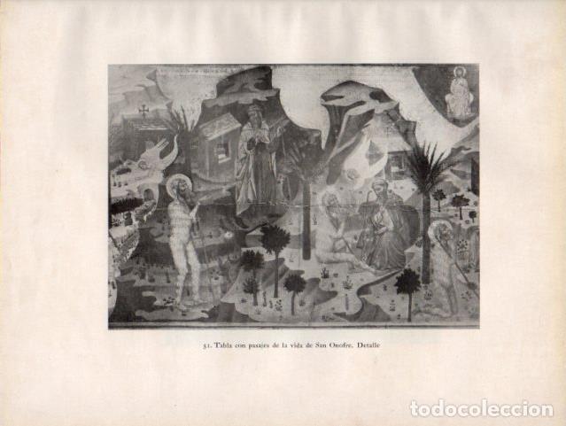 Postais: LAMINA V33092: Tabla con pasajes de la vida de San Onofre, Escuela de Serra - Gertrudis Richert