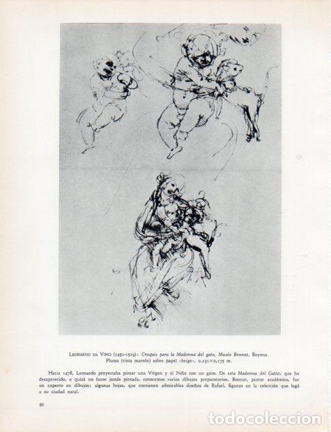 Postkarten: LAMINA V32944: Croquis para la Madonna del gato por Da Vinci - Jean Pierre Babelon