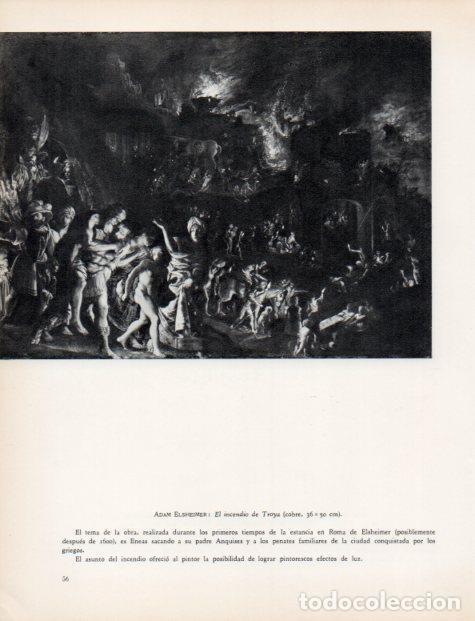 Cartoline: LAMINA V33002: El incendio de Troya por A. Elsheimer - Hermann Bauer