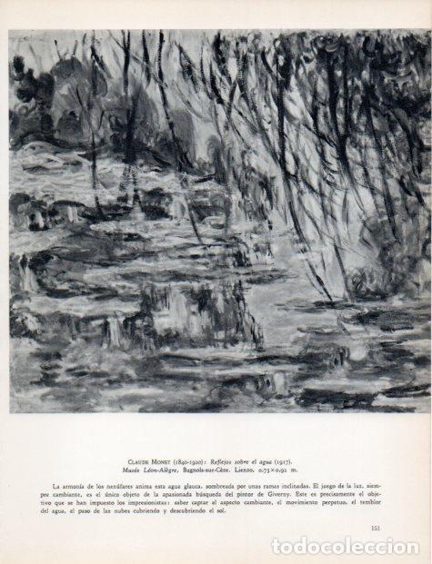 Postcards: LAMINA V32973: Reflejos sobre el agua por Monet - Jean Pierre Babelon