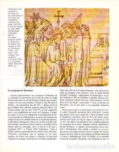 Postais: LAMINA V33289: Manuscrit coronacio de Carlemany a Roma - Varios