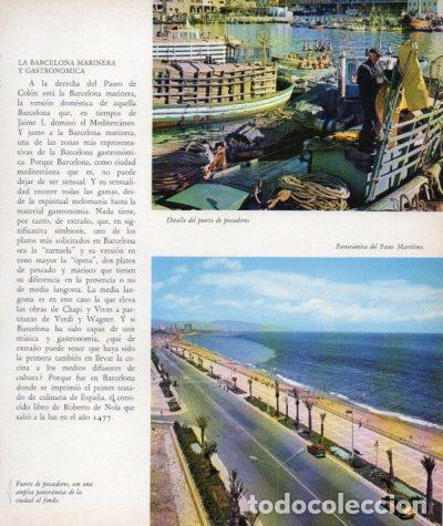 Postais: LAMINA V33169: Detalle puerto de pescadores y Paseo Maritimo, Barcelona - Varios