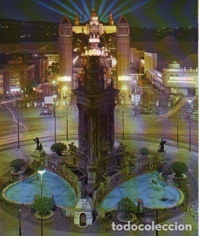 Postkarten: LAMINA V33192: Vista Plaza de Espa&ntilde;a y Palacio Nacional de Montjuich, Barcelona - Varios