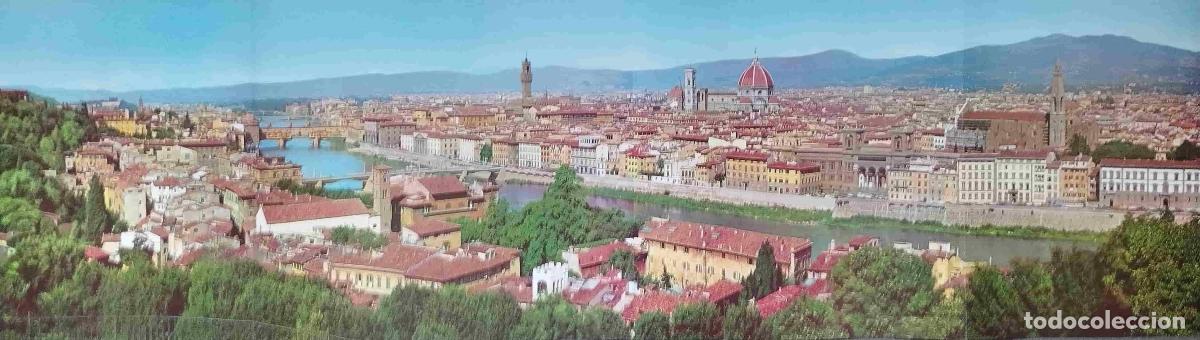 Postais: LAMINA V33239: Vista panoramica de Florencia desplegable - Varios