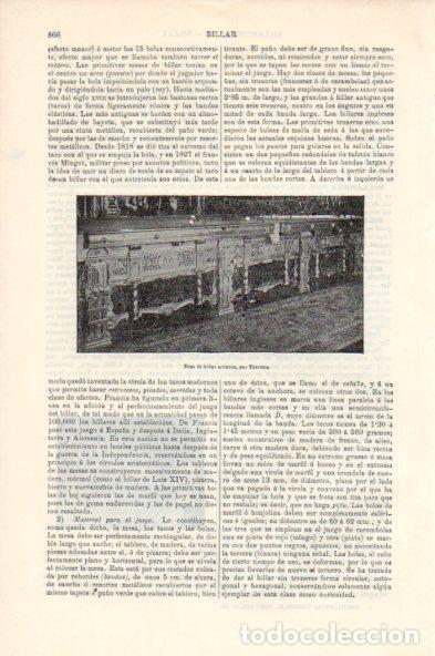 Postales: LAMINA V44075: Mesa de billar artistica por Thurston - Varios