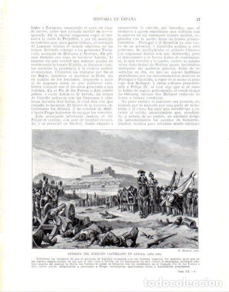 Postkarten: LAMINA V33921: Derrota del ejercito castellano en Lerida por F. Blanch - Manuel Rodriguez Codola