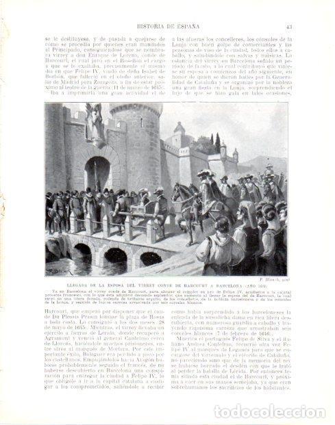 Cartes Postales: LAMINA V33923: Llegada de la esposa del Conde de Harcourt a Barcelona por F. Blanch - Manuel Rodrigu