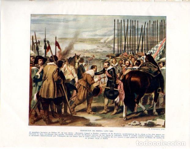 Cartoline: LAMINA V33933: Rendicion de Breda por Velazquez - Manuel Rodriguez Codola