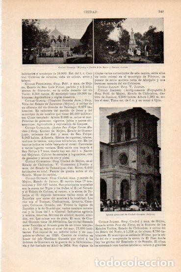 Postcards: LAMINA V43629: Iglesia de Ciudad Guzman, Mejico - Varios