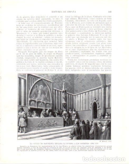 Postkarten: LAMINA V33969: Barcelona declara la guerra a los borbones en 1713 por F. Blanch - Manuel Rodriguez C