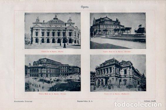 Postkarten: LAMINA V45027: Opera de Paris, Dresde, Viena y Budapest - Varios