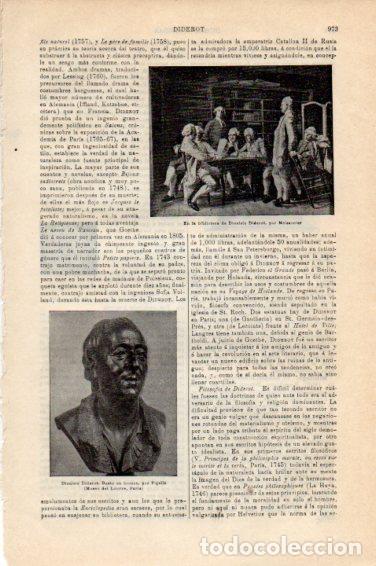 Cartoline: LAMINA V44930: Busto de Dionisio Diderot - Varios