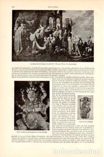 Cartes Postales: LAMINA V44587: La idolatria de Salomon por L. Bramer - Varios