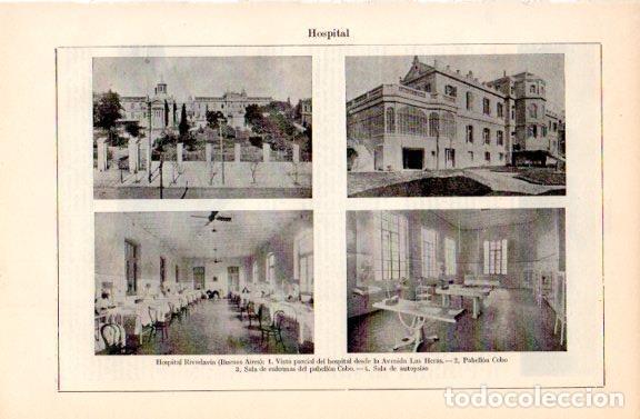 Postales: LAMINA V44529: Hospital Rivadavia en Buenos Aires - Varios