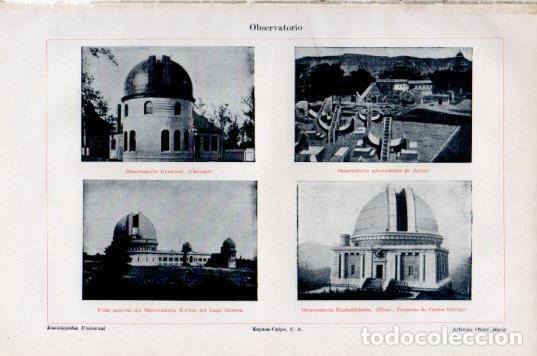 Cartes Postales: LAMINA V44744: Observatorios en Chicago, Jaipur, Geneva y Niza - Varios