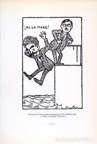 Cartoline: LAMINA V34629: Rovira i Virgili i candidat lerrouxista, caricatura de l'Estevet 1923 - Antoni Rovira
