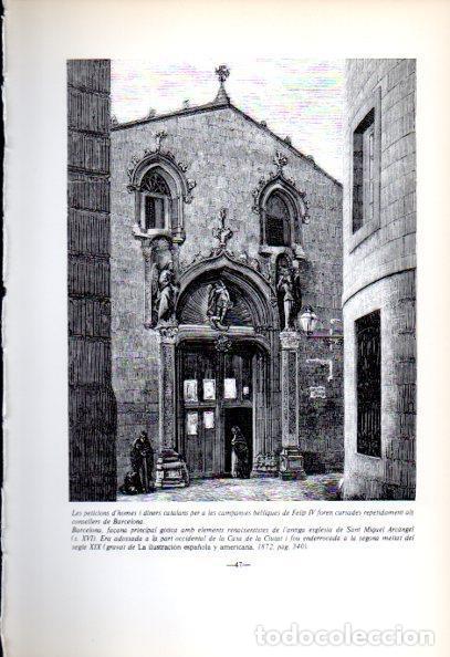 Cartes Postales: LAMINA V45152: Esglesia de Sant Miquel Arcangel Barcelona gravat 1872 - Jaume Sobreques i Callico