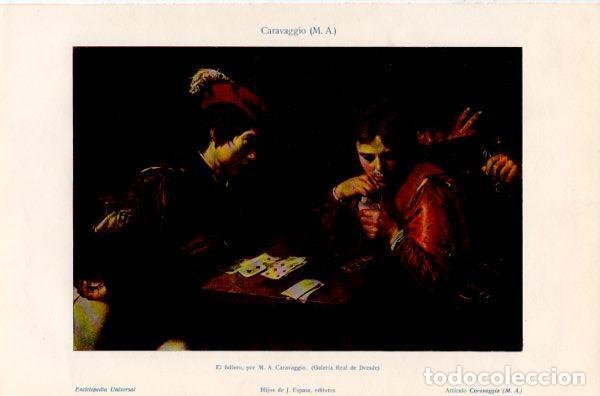 Postales: LAMINA V35170: El fullero por Caravaggio - Varios