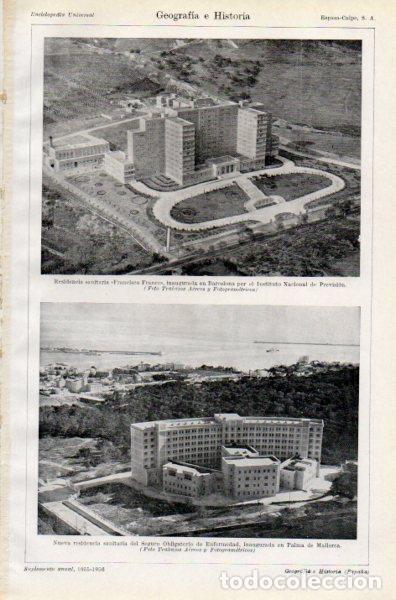 Postkarten: LAMINA V35052: Residencia Francisco Franco en Barcelona y Residencia en Palma de Mallorca - Varios