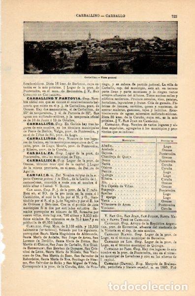 Postkarten: LAMINA V35183: Vista general de Carballino, Orense - Varios