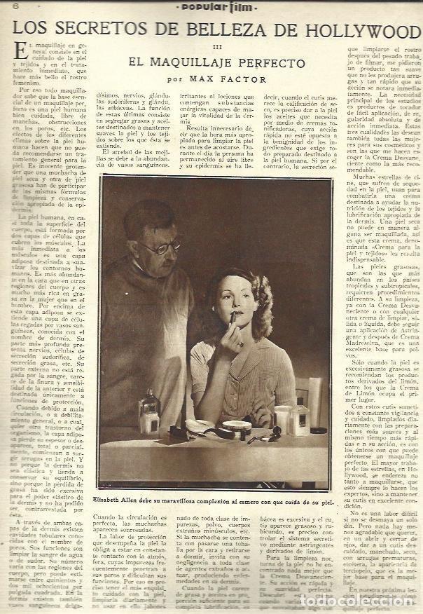 Postales: LAMINA 37868: Elisabeth Arlen, por Max Factor - VVAA