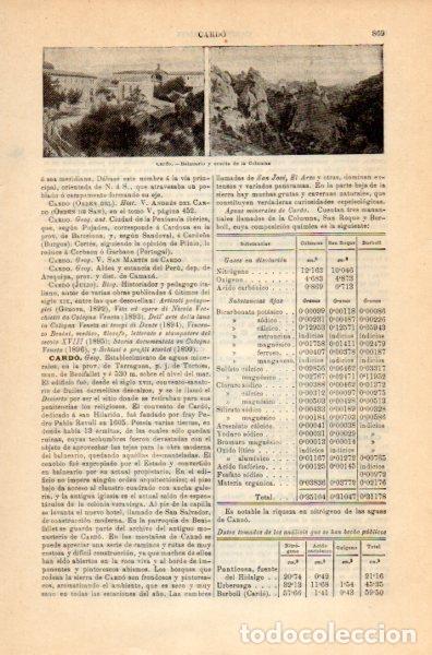 Postcards: LAMINA V35191: Balneario y Ermita en Cardo, Tarragona - Varios