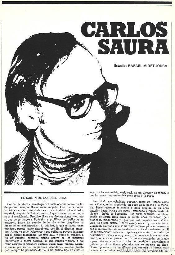 Postales: LAMINA 37586: Carlos Saura - VVAA