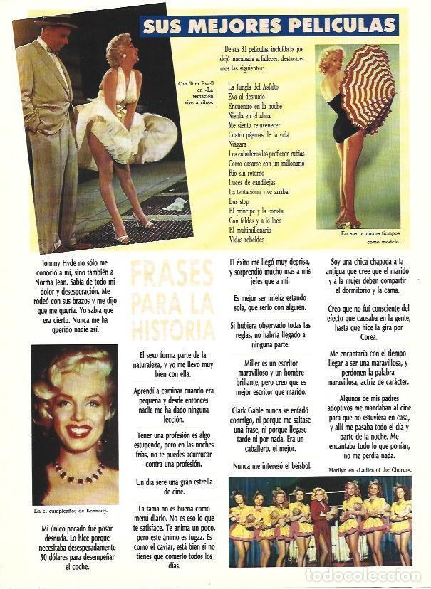 Postales: LAMINA 37636: Filmografia de Marilyn Monroe - VVAA