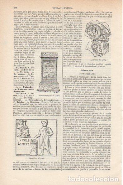 Postales: LAMINA V34764: La Tutela de Lyon y Altar consagrado a Tudela - Varios