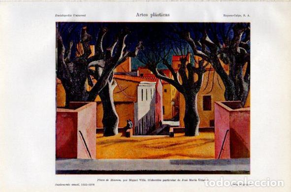 Postales: LAMINA V34924: Plaza de Masnou por Miguel Villa - Varios