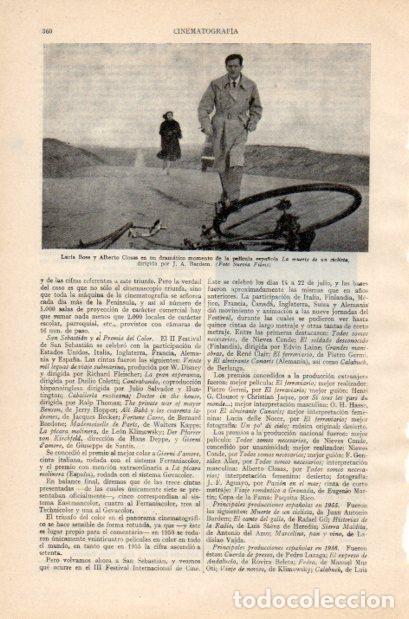 Postkarten: LAMINA V34949: Lucia Bose y Alberto Closas en La muerte de un ciclista - Varios