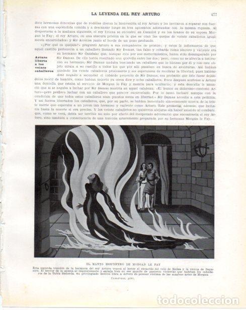 Cartoline: LAMINA V34424: El manto mortifero de Morgan Le Fay por Camarasa - Guillermo de Boladeres