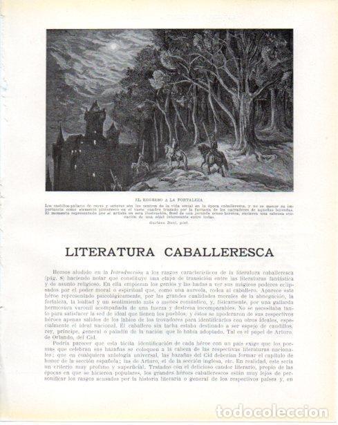 Postales: LAMINA V34420: El regreso a la fortaleza por Gustavo Dore - Guillermo de Boladeres