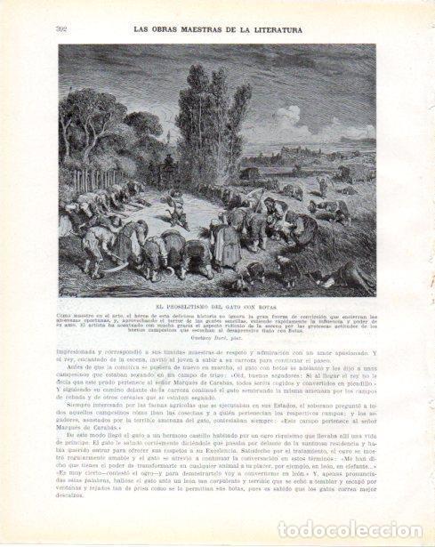 Postales: LAMINA V34376: El proselitismo del Gato con Botas por Gustavo Dore - Guillermo de Boladeres